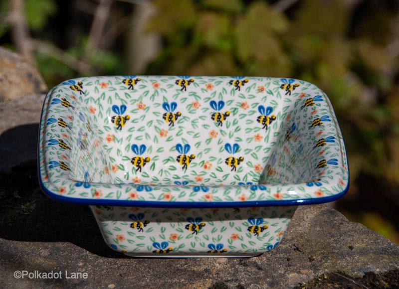 Serving Dish Bee Pattern by Ceramika Artystyczna