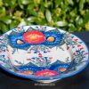 Serving Plate Blue Flower Garden by Andy Polish Pottery