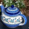 Ceramika Artystyczna Flower Berry Teapot for Four