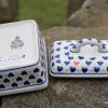 Small Hearts Pattern Butter Box from Polkadot Lane Polish Potter shop