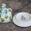 Ceramika Artystyczna Polish Pottery Bee Pattern Small Cheese Lady