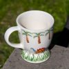 Dinosaur Pattern Polish Pottery Small Mug by Ceramika Manufaktura