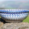 Fading Flower Salad Bowl by Ceramika Manufaktura Polish Pottery