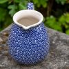 Polish Pottery Blue Swirl Small Jug by Ceramika Manufaktura