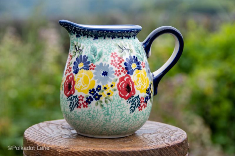 Flower Garden Small Jug unikat by Ceramika Manufaktura