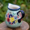 Flower Garden Polish Pottery Small Jug from Polkadot Lane UK