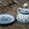 Ceramika Artystyczna Polish Pottery Cheese lady from Polkadot Lane UK