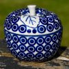 Circles Pattern Apple Baker by Ceramika Artystyczna Polish Pottery