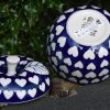 Ceramika Artystyczna Hearts Pattern Apple Baker