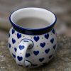 Small Hearts Pattern Medium size mug by Ceramika Artystyczna