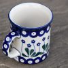 Medium Size Tea Mug Flower Spot Garden by Ceramika Artystyczna