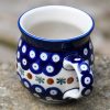 Polish Pottery Fern Spotty Mug from Polkadot Lane UK