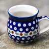 Fern Spotty Mug by Ceramika Artystyczna Polish Pottery from Polkadot Lane UK