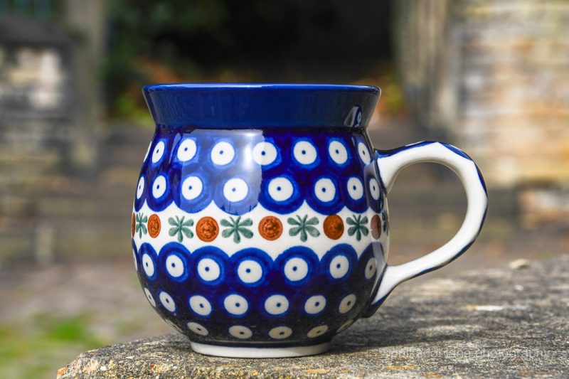 Polish Pottery Fern Spot Mug by Ceramika Artystyczna