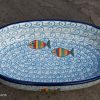 Fish in the Sea Small Serving Dish by Ceramika Artystyczna Polish Pottery