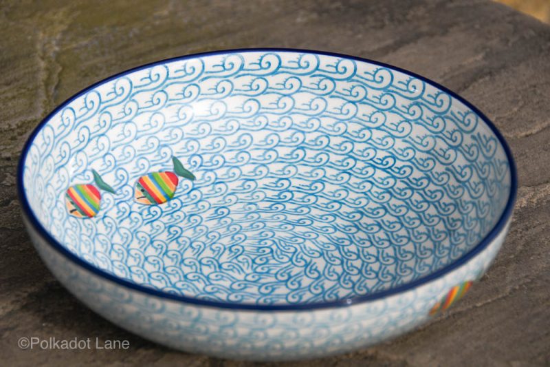 Fish in the Sea Salad Bowl by Ceramika Artystyczna