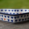 Small Hearts Pattern Shallow Heart Dish from Polkadot Lane UK