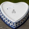 Polish Pottery Heart Dish by Ceramika Artystyczna Bolesławiec