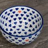 Polish Pottery Small Hearts Pattern Cereal Bowl by Ceramika Artystyczna