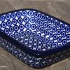 Circles Pattern Pie Dish by Ceramika Artystyczna Polish Pottery