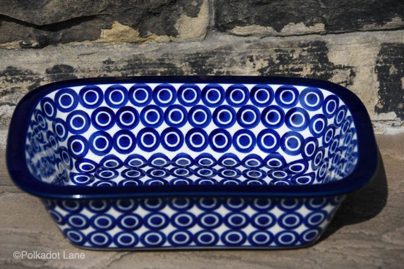 Circles pattern Pie Dish by Ceramika Artystyczna