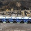 Polish Pottery Forget Me Not Egg Holder from Polkadot Lane UK