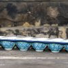 Polish Pottery Turquoise Daisy Egg Holder by Ceramika Artystyczna