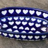 Hearts Pattern Small Serving Dish from Polkadot Lane Polish Pottery