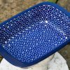 Circles Pattern Large Oven Dish by Ceramika Artystyczna