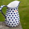 Small Hearts Pattern Polish Pottery Medium size Jug