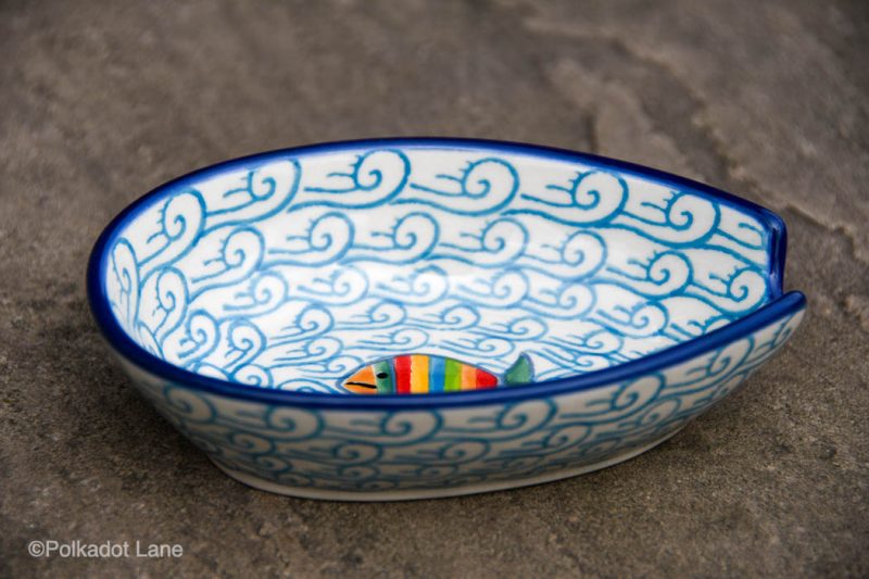 Fish in the Sea Spoon Rest by Ceramika Artystyczna