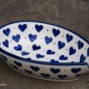 Small Hearts Pattern Spoon rest by Ceramika Artystyczna