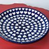 Polish Pottery Dinner Plate Hearts Pattern by Ceramika Artystyczna