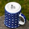 Ceramika Artystyczna Large Tea Mug Circles pattern by Ceramika Artystyczna