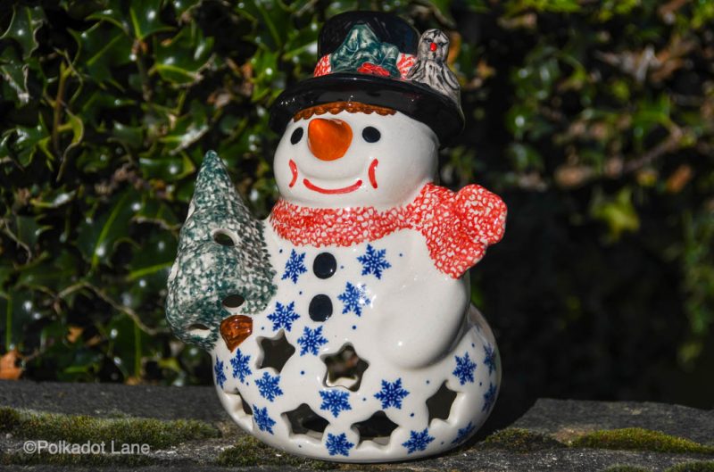 Polish Pottery Snowman by Ceramika Andy