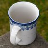 Cat Pattern Large Tea Mug from Polkadot Lane Polish Pottery UK