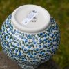 Blue Berry Leaf Vase by Ceramika Artystyczna