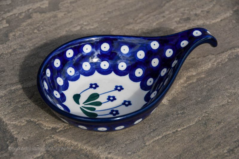 Polish Pottery Daisy Spot Nibble Dish by Ceramika Artystyczna