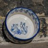 Polish Pottery Cat Pattern Ramekin by Ceramika Artystyczna Polish Pottery