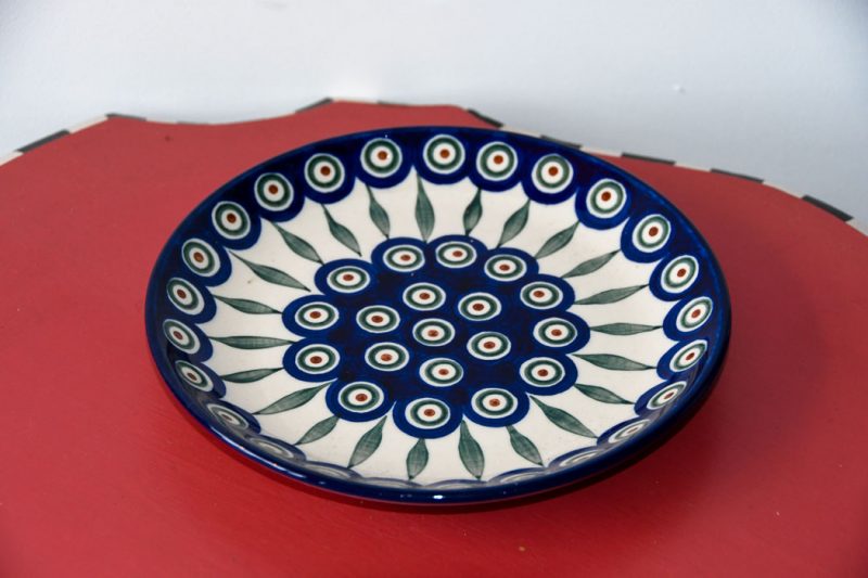 Side Plate Peacock Leaf pattern by Ceramika Artystyczna