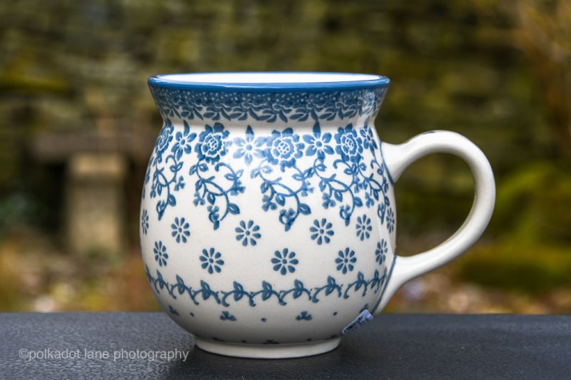 Polish Pottery Large Mug Spring Flowers Pattern by Ceramika Artystyczna. Online and in store from Polkadot Lane UK