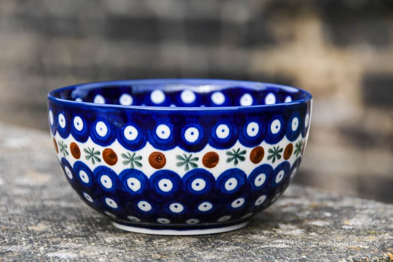 Polish Pottery Fern Spot Cereal Bowl by Ceramika Artystyczna.