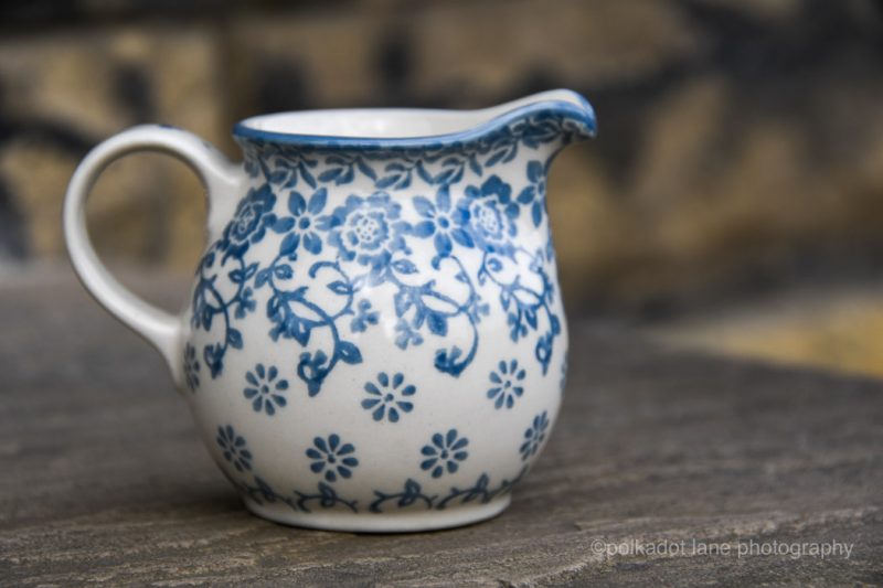 Polish Pottery Small Milk Jug Spring Flowers Pattern by Ceramika Artystyczna