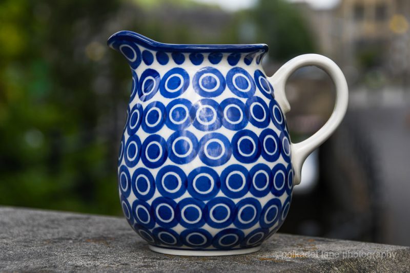 Polish Pottery Circles Small Jug by Ceramika Artystyczna