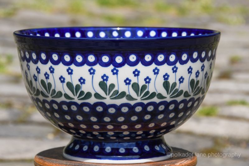 Daisy Spot pattern Large Bowl by Ceramika Artystyczna.