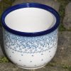 Polish Pottery Plant Pot Spring Flower pattern by Ceramika Artystyczna