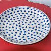 Polish Pottery Small Hearts Pattern Dinner Plate by Ceramika Artystyczna