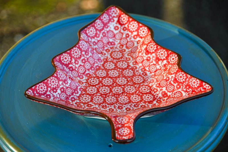 Pinwheel Red Christmas Tee Dish Polkadot Lane