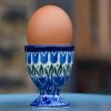 Polish pottery Blue Tulip Egg Cup by Ceramika Artystyczna