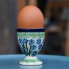 Polish Pottery Egg Cup Forget Me Not Pattern by Ceramika Artystyczna